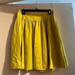 Banana Republic A-Line Skirt in Vibrant Yellow